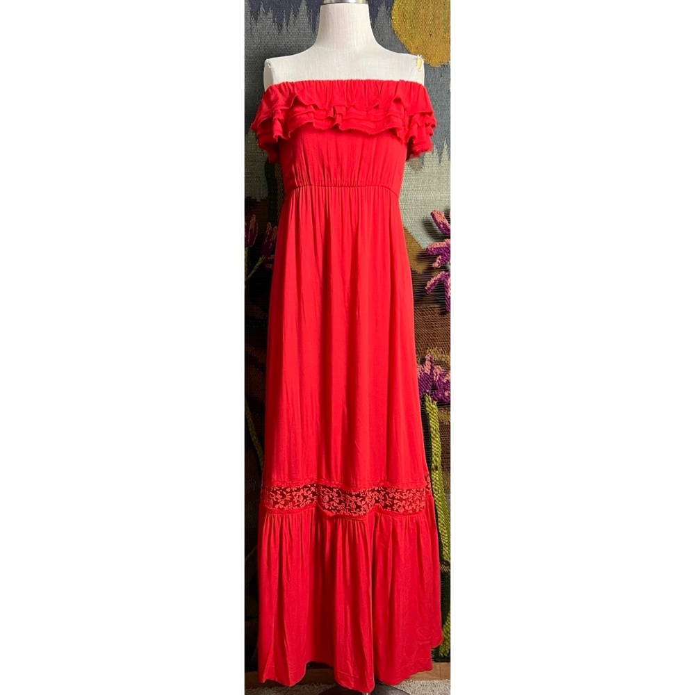 Alice + Olivia Cheri Off The Shoulder Maxi Dress 0